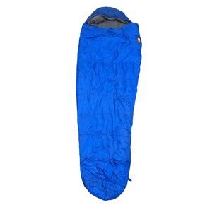 North Face Mummy Sleeping Bag Polarguard HV Blue/Black Made In USA Left Zip